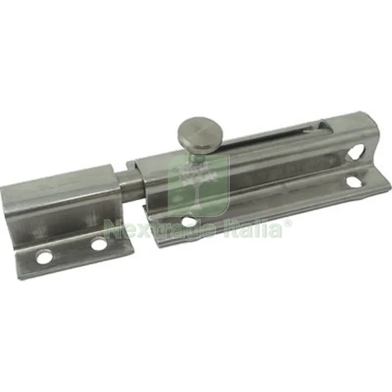 2PZ Catenaccio Portalucchetto Tondo 15/I Ibfm Acciaio Inox Piastra MM 33 CM 7/11 CM 11 — Lucchetti e catene — rif. FERX.VIR4383168