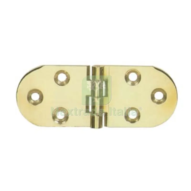 6PZ Cerniera a Biscotto Ottone Lucido MM 80X30 — Cerniere e cardini — rif. FERX.VIR4383750