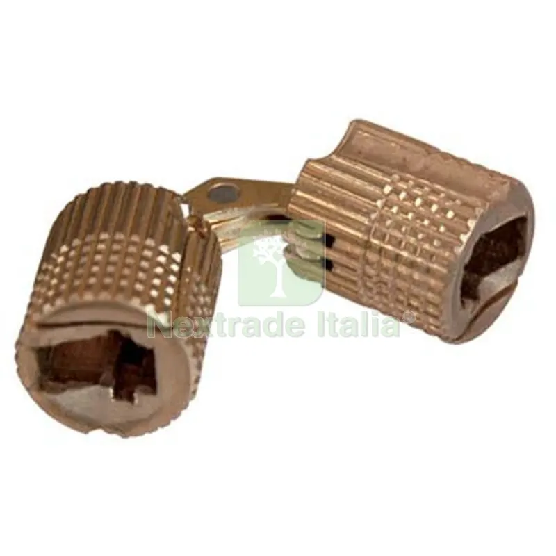 6PZ CERNIERA A CILINDRO INVISIBILE OTTONE LUCIDO D.MM 12 — Serrature e cilindri — rif. FERX.VIR4383754