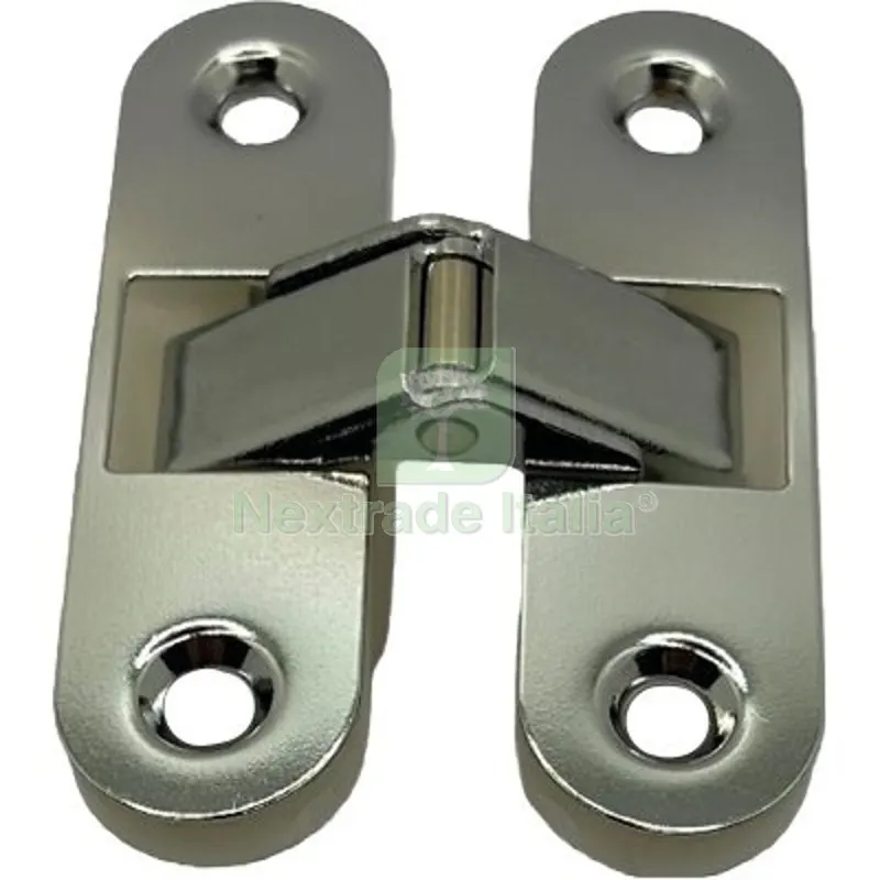 5PZ Cerniere Ovali Invisibili Cromo Lucido +NYLON Bianco MM 89X25 — Cerniere e cardini — rif. FERX.VIR4383773 5PZ Cerniere Ovali Invisibili Cromo Lucido +NYLON Bianco MM 89X25 — Cerniere e cardini — rif. FERX.VIR4383773