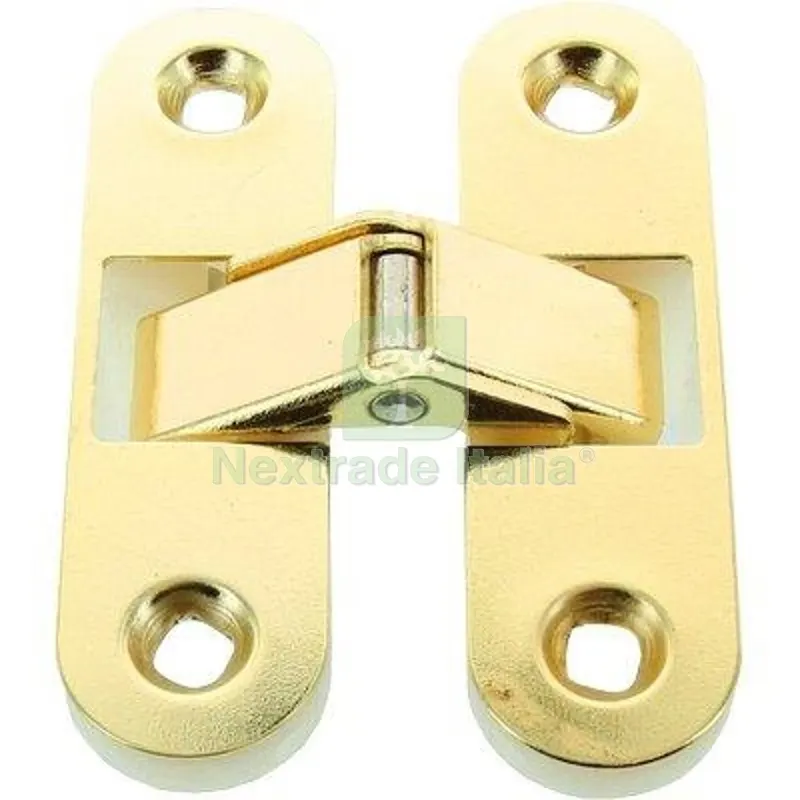 5PZ Cerniere Ovali Invisibili A.OTTONATA +NYLON Bianco MM 89X25 Fin Ottonata — Cerniere e cardini — rif. FERX.VIR4383775