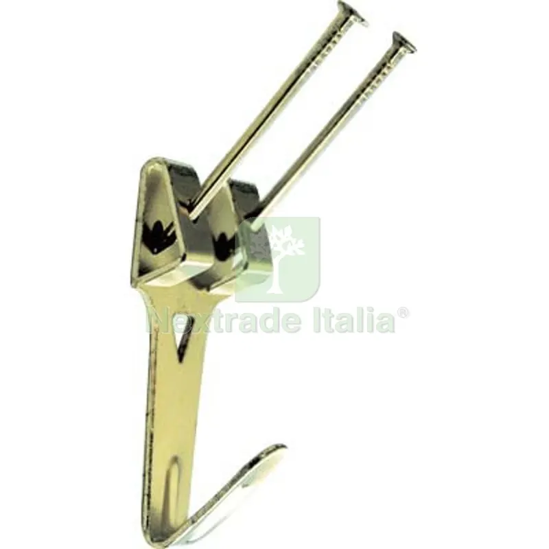 15CF Gancio Quadro a x Doppio Ferro Ottonato CF=PZ 5 N°3 N° 3 — Ferramenta porte e finestre — rif. FERX.VIR4384103 15CF Gancio Quadro a x Doppio Ferro Ottonato CF=PZ 5 N°3 N° 3 — Ferramenta porte e finestre — rif. FERX.VIR4384103