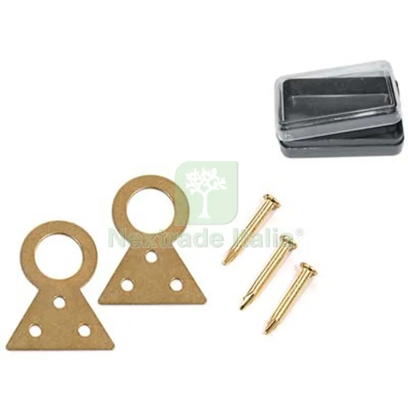 12CF Attaccaglia a Coda di Rondine Pronty Ferro Ottonato N° 1 CF=PZ 8 — Ferramenta porte e finestre — rif. FERX.VIR4384124 12CF Attaccaglia a Coda di Rondine Pronty Ferro Ottonato N° 1 CF=PZ 8 — Ferramenta porte e finestre — rif. FERX.VIR4384124