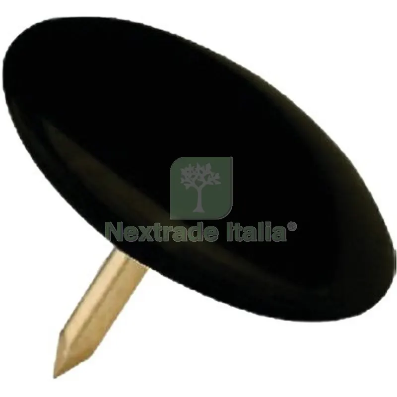 15CF Puntina Disegno Ottonata Testa Plastica Nero CF=PZ 70 Colore Nero — Ferramenta porte e finestre — rif. FERX.VIR4384151