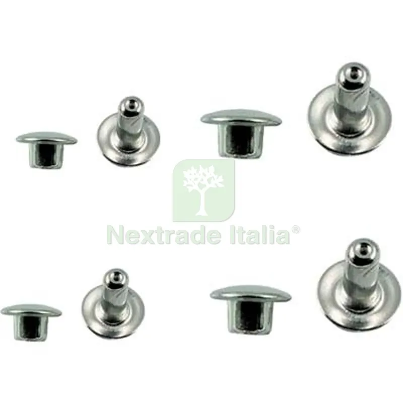 12CF RIVETTO MASCHIO FEMMINA PRONTY ACCIAIO NICHELATO 033 CF=PZ 15 Ø Mm 33 — Tubi e raccordi — rif. FERX.VIR4384225 12CF RIVETTO MASCHIO FEMMINA PRONTY ACCIAIO NICHELATO 033 CF=PZ 15 Ø Mm 33 — Tubi e raccordi — rif. FERX.VIR4384225