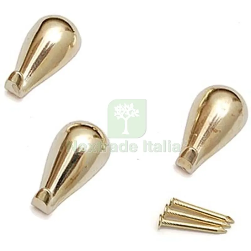 12CF Gancio Quadro Goccia Pronty Ferro Oro MM 27 CF=PZ 3 Fin Ottonata — Ferramenta porte e finestre — rif. FERX.VIR4384270 12CF Gancio Quadro Goccia Pronty Ferro Oro MM 27 CF=PZ 3 Fin Ottonata — Ferramenta porte e finestre — rif. FERX.VIR4384270