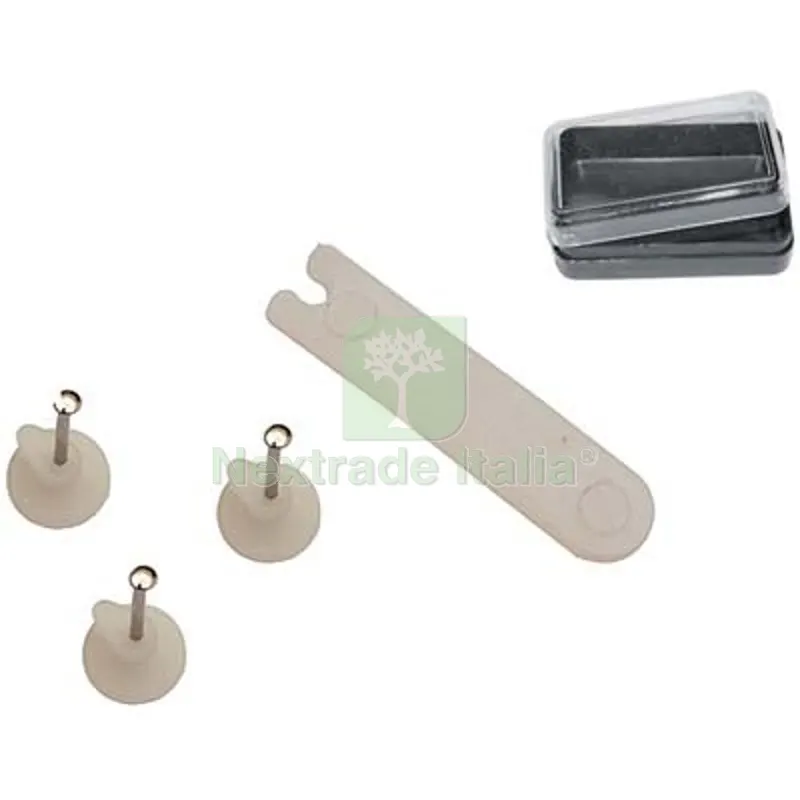 12CF Gancio Quadro Tipo Blitz Pronty Ferro Nichelato/PLT Bianca CF=PZ 20+ Applicatore CF=PZ 3 — Ferramenta porte e finestre — rif. FERX.VIR4384275