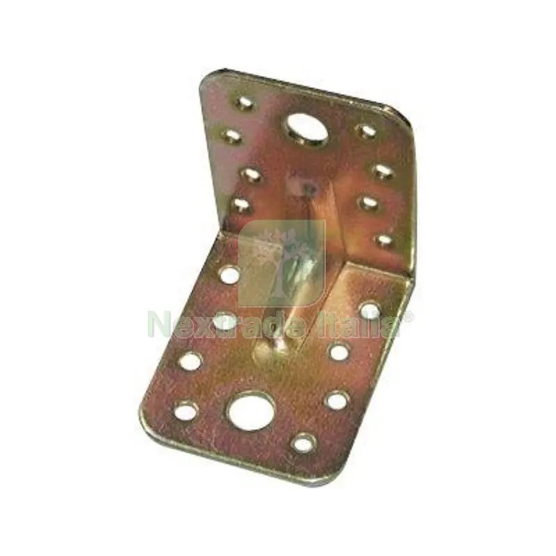 50PZ Giunzione Gazebo Pesante Angolare 874 Zincata Gialla S.MM 2,5 MM 65X65X55 — Gazebo e strutture giardino — rif. FERX.VIR4384746