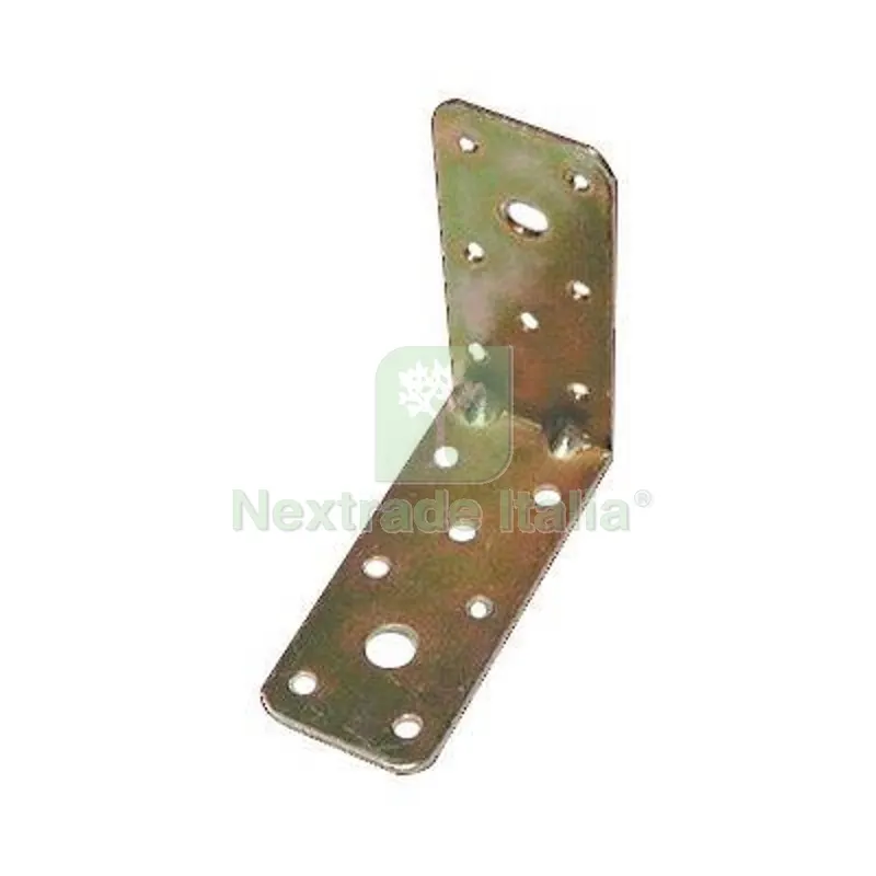 30PZ Giunzione Gazebo Pesante Angolare 869 Zincata Gialla S.MM 2,5 MM 90X90X40 — Gazebo e strutture giardino — rif. FERX.VIR4384764