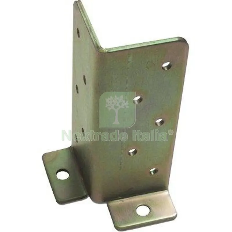 10PZ SUPPORTO GAZEBO QUADRO REGISTRABILE 951 ZINCATO GIALLO S.MM 3,0 MM 45X45X130 — Gazebo e strutture giardino — rif. FERX.VIR4384865
