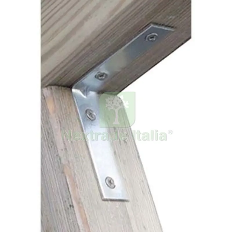 Lastrina 4 Fori Angolare Zincata S.MM 2,0 CF=PZ 100 CM 10X10X1,5 MM 100x15 — Piastre e angolari — rif. FERX.VIR4385110 Lastrina 4 Fori Angolare Zincata S.MM 2,0 CF=PZ 100 CM 10X10X1,5 MM 100x15 — Piastre e angolari — rif. FERX.VIR4385110