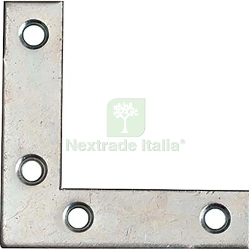 ANGOLARE RINFORZO ZINCATO S.MM 1,8 CF=PZ 100 MM 60X60X12 MM 60x12 — Chiodi e graffe — rif. FERX.VIR4385206