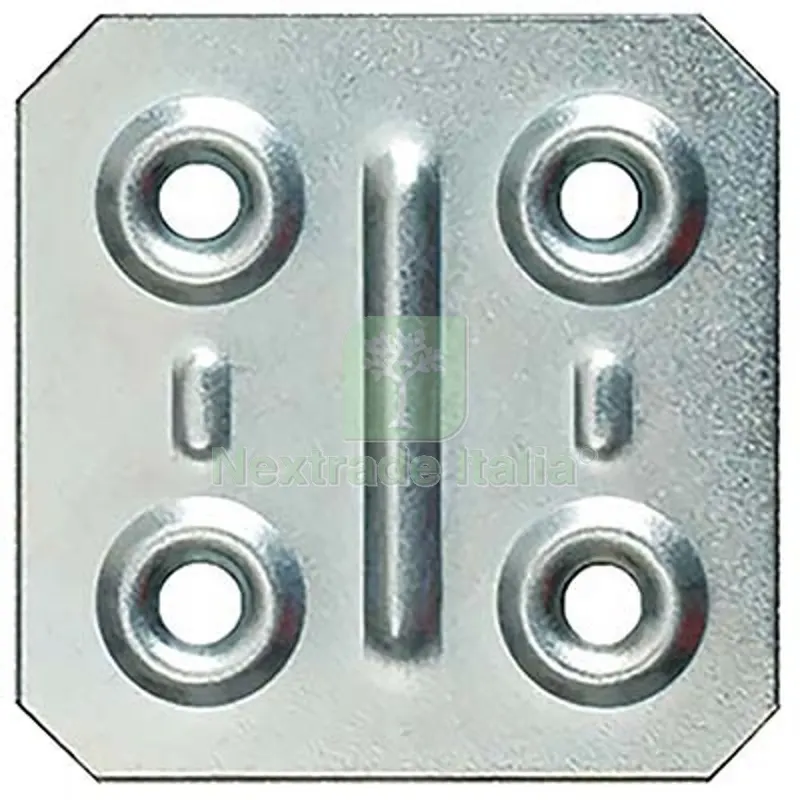 Giunzione 4 Fori Dritta 8/57 Zincata S.MM 1,0 CF=PZ 200 CM 4,0X4,0 MM 40x40 — Chiodi e graffe — rif. FERX.VIR4385331 Giunzione 4 Fori Dritta 8/57 Zincata S.MM 1,0 CF=PZ 200 CM 4,0X4,0 MM 40x40 — Chiodi e graffe — rif. FERX.VIR4385331