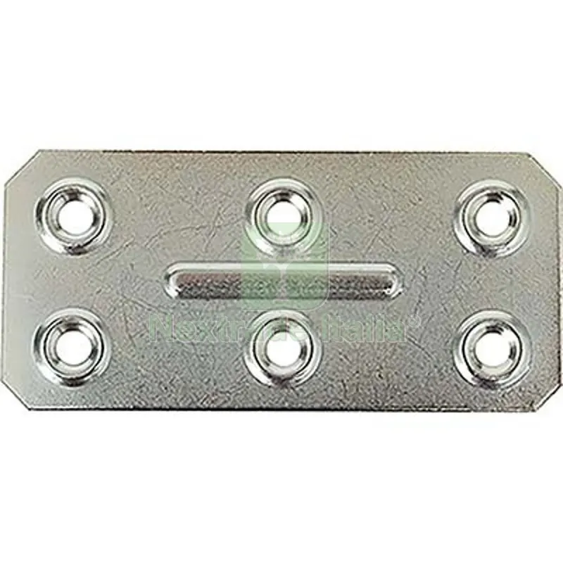 Giunzione 6 Fori Dritta Zincata S.MM 1,0 CF=PZ 100 CM 4X8,6 MM 40x86 — Chiodi e graffe — rif. FERX.VIR4385333 Giunzione 6 Fori Dritta Zincata S.MM 1,0 CF=PZ 100 CM 4X8,6 MM 40x86 — Chiodi e graffe — rif. FERX.VIR4385333