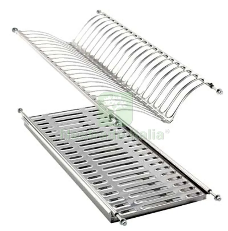 SCOLAPIATTI SCOLABICCHIERI ACCIAIO INOX CON VASCHETTA L.CM 90 CM 86/90 — Ferramenta per legno e mobili — rif. FERX.VIR4385452 SCOLAPIATTI SCOLABICCHIERI ACCIAIO INOX CON VASCHETTA L.CM 90 CM 86/90 — Ferramenta per legno e mobili — rif. FERX.VIR4385452