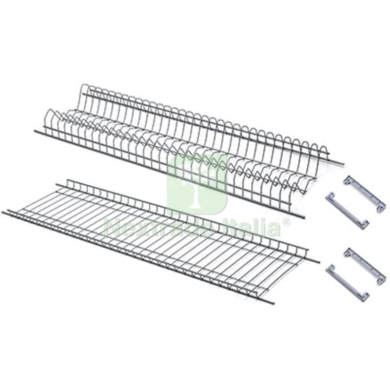 SCOLAPIATTI SCOLABICCHIERI VERNICIATO GRIGIO SUPP LATERALI PLT L.CM 86 — Ferramenta per legno e mobili — rif. FERX.VIR4385455 SCOLAPIATTI SCOLABICCHIERI VERNICIATO GRIGIO SUPP LATERALI PLT L.CM 86 — Ferramenta per legno e mobili — rif. FERX.VIR4385455