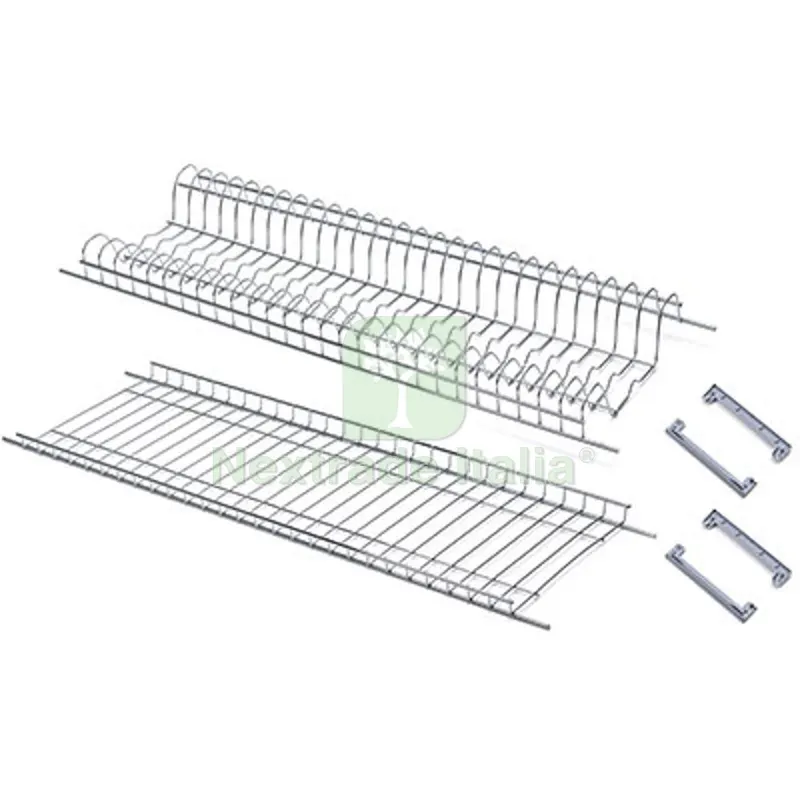 SCOLAPIATTI SCOLABICCHIERI ACCIAIO CROMATO SUPP LATERALI PLT L.CM 86 — Ferramenta per legno e mobili — rif. FERX.VIR4385457 SCOLAPIATTI SCOLABICCHIERI ACCIAIO CROMATO SUPP LATERALI PLT L.CM 86 — Ferramenta per legno e mobili — rif. FERX.VIR4385457