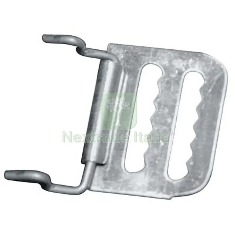 100PZ Gancio Attaccarullo a Filo x Avvolgibili Zincato MM 30X35 — Ferramenta per legno e mobili — rif. FERX.VIR4386065