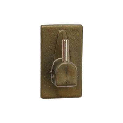 12CF Gancio Bris Base Plastica Pronty Rampino Metallo MM 18X32 Oro CF=PZ 4 Colore Oro — Casalinghi e organizzazione — rif. FERX.VIR4387316 12CF Gancio Bris Base Plastica Pronty Rampino Metallo MM 18X32 Oro CF=PZ 4 Colore Oro — Casalinghi e organizzazione — rif. FERX.VIR4387316