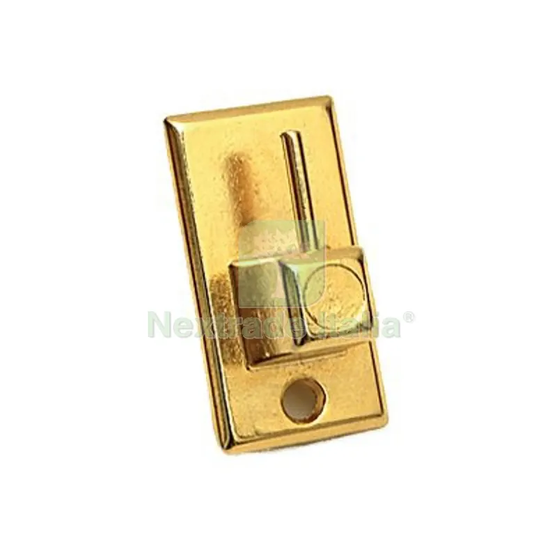 12CF Gancio Bris Metallo Pronty MM 18X32 Oro CF=PZ 2 Colore Oro — Casalinghi e organizzazione — rif. FERX.VIR4387319 12CF Gancio Bris Metallo Pronty MM 18X32 Oro CF=PZ 2 Colore Oro — Casalinghi e organizzazione — rif. FERX.VIR4387319