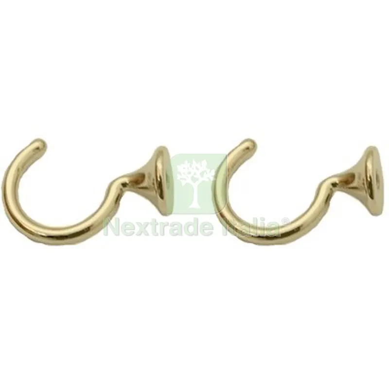 6CF Gancio x Tenda Zama Ottone Lucido CF=PZ 2 MM 29 Fin Ottonata — Casalinghi e organizzazione — rif. FERX.VIR4387619