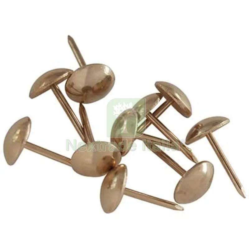 Bulletta Tappezziere Acciaio Ottonato CF=PZ 1000 MM 6,5X15 — Chiodi e graffe — rif. FERX.VIR4387689