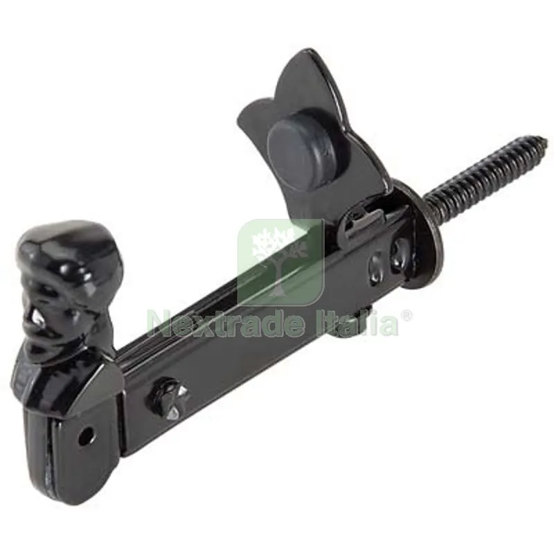 5PZ Nottola Fermapersiane AD Omino Regolabile Vern Nera + Fermo S.MM 0/130 — Ferramenta per legno e mobili — rif. FERX.VIR4390003 5PZ Nottola Fermapersiane AD Omino Regolabile Vern Nera + Fermo S.MM 0/130 — Ferramenta per legno e mobili — rif. FERX.VIR4390003