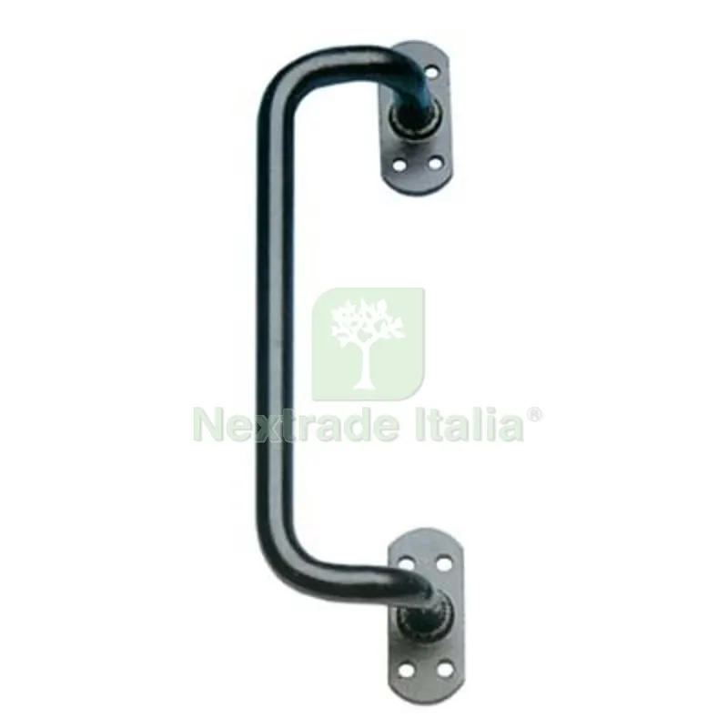 2PZ Maniglione x Serramenti Piegato Vern Nero I.MM 180 — Maniglie e pomelli — rif. FERX.VIR4390802 2PZ Maniglione x Serramenti Piegato Vern Nero I.MM 180 — Maniglie e pomelli — rif. FERX.VIR4390802