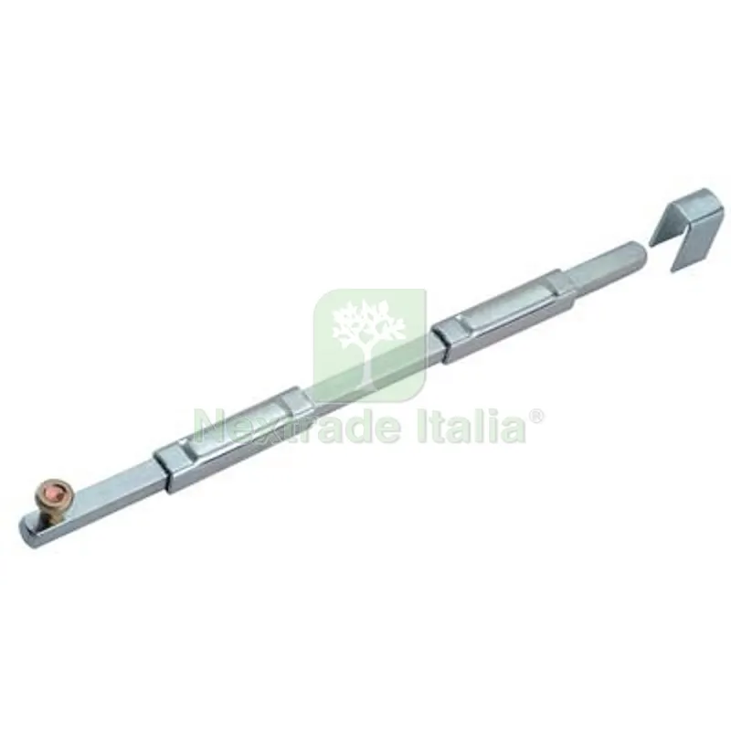 2PZ Catenaccio a Saldare Verticale 205 Combi Zincato MM 10X10 H.MM 500 H CM 50 Passanti 2 — Lucchetti e catene — rif. FERX.VIR4391056