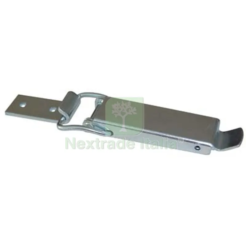 10PZ Chiusura a Leva Acciaio Grezzo Nichelato + Incontro MM 140,5X34 — Ferramenta per legno e mobili — rif. FERX.VIR4391180