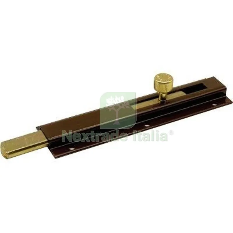 10PZ Catenaccio Verticale Ricoperto a Fissare 34 Ibfm Vern. Marrone Piastra Larga MM 40 MM 6X16 CM 30 Fin Marrone — Lucchetti e catene — rif. FERX.VIR4391259