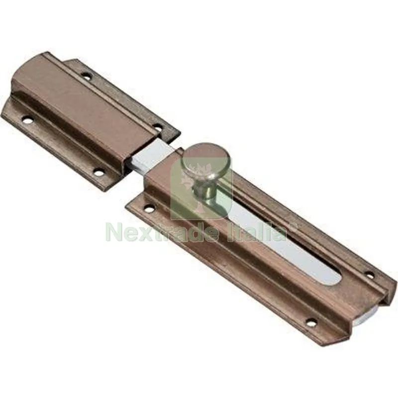 10PZ Catenaccio Traverso 805 Comunello Bronzato Piastra Larga MM 39,5 MM 6X16 CM 12 — Lucchetti e catene — rif. FERX.VIR4391371 10PZ Catenaccio Traverso 805 Comunello Bronzato Piastra Larga MM 39,5 MM 6X16 CM 12 — Lucchetti e catene — rif. FERX.VIR4391371