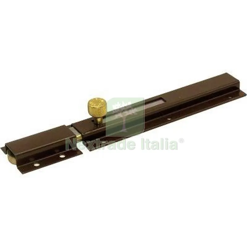 10PZ Catenaccio Traverso Ricoperto 32 Ibfm Vern. Marrone Piastra Larga MM 40 MM 6X16 CM 15 Fin Marrone — Lucchetti e catene — rif. FERX.VIR4391383