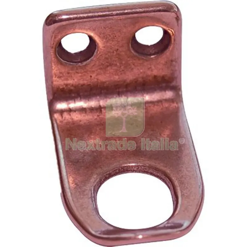 10PZ Incontro Cricchetto Vasistas Ottone Bronzato MM 24X40 H.MM 22 Fin Bronzata — Cinghie e tiranti a cricchetto — rif. FERX.VIR4391490