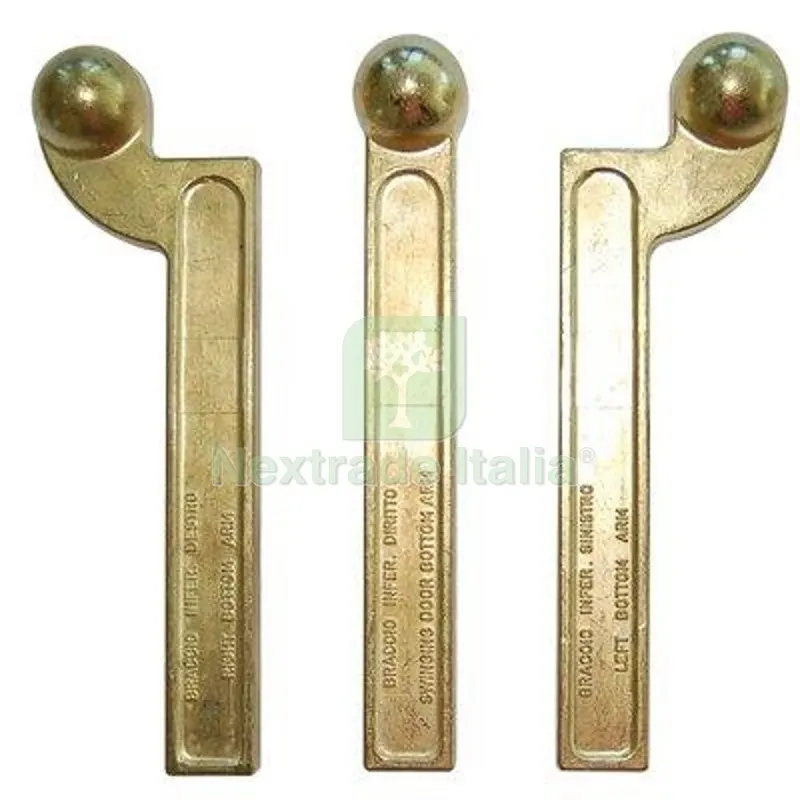 CARDINE INFERIORE CHIUDIPORTA A TERRA OTTONE SINISTRO MN SX — Ferramenta porte e finestre — rif. FERX.VIR4391663