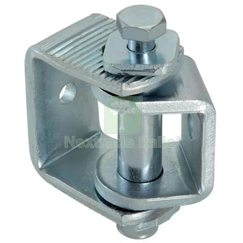 2PZ Cardine a Saldare 370 Combi Zincato Cavallotto Regolabile MM 46/61 MM 61x46x35 — Funi, golfari e accessori sollevamento — rif. FERX.VIR4392004 2PZ Cardine a Saldare 370 Combi Zincato Cavallotto Regolabile MM 46/61 MM 61x46x35 — Funi, golfari e accessori sollevamento — rif. FERX.VIR4392004