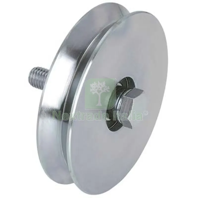 2PZ Ruota Cancello a Fissare Gola V 402 Combi Zincata + Cuscinetto MM 60 KG 100 — Ferramenta porte e finestre — rif. FERX.VIR4392220 2PZ Ruota Cancello a Fissare Gola V 402 Combi Zincata + Cuscinetto MM 60 KG 100 — Ferramenta porte e finestre — rif. FERX.VIR4392220