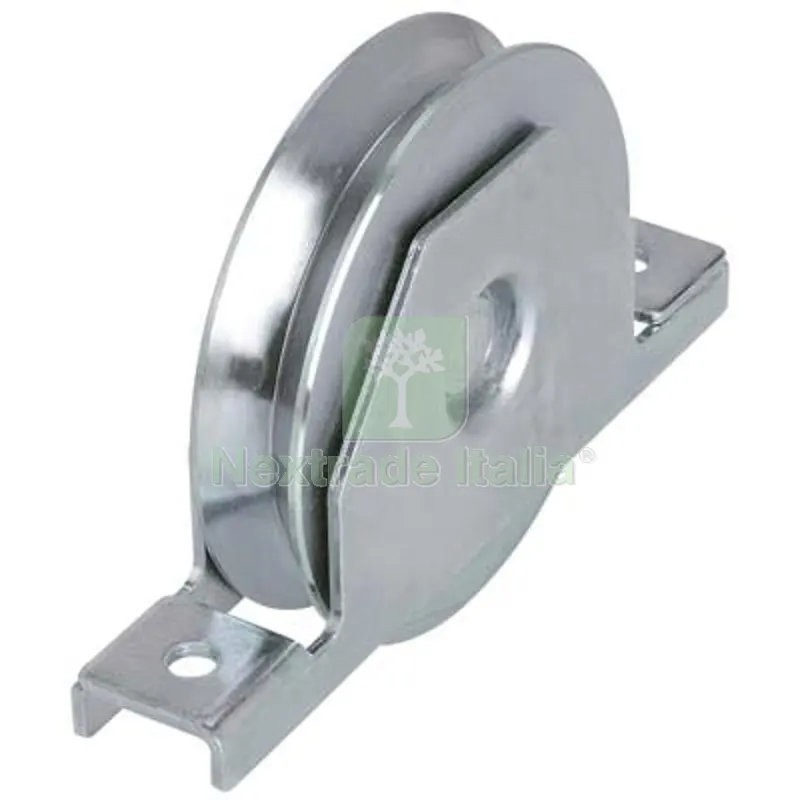 Ruota Cancello a Saldare Gola V 427 Combi Zincata Supporto Interno + Cuscinetto MM 140 KG 280 — Ferramenta porte e finestre — rif. FERX.VIR4392255 Ruota Cancello a Saldare Gola V 427 Combi Zincata Supporto Interno + Cuscinetto MM 140 KG 280 — Ferramenta porte e finestre — rif. FERX.VIR4392255
