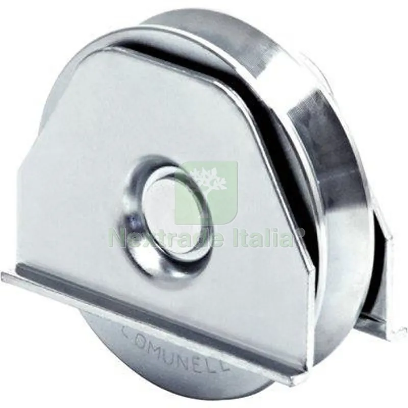 2PZ Ruota Cancello a Saldare Gola V 330 Comunello Zincata Supporto Laterale + Cuscinetto MM 100 KG 200 — Ferramenta porte e finestre — rif. FERX.VIR4400226 2PZ Ruota Cancello a Saldare Gola V 330 Comunello Zincata Supporto Laterale + Cuscinetto MM 100 KG 200 — Ferramenta porte e finestre — rif. FERX.VIR4400226