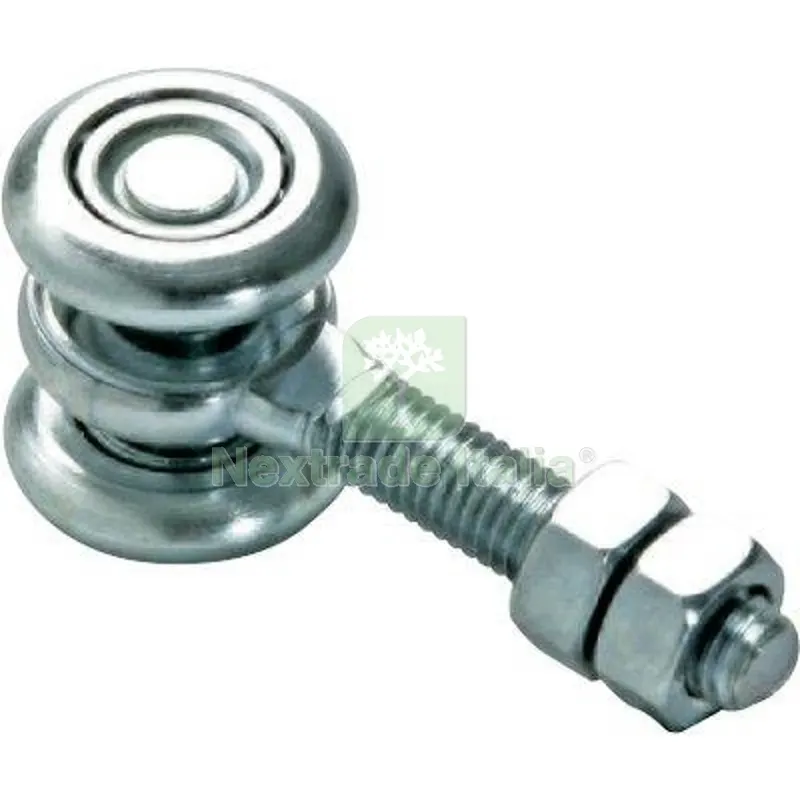 8PZ Carrello Scorrevole 2P Comunello Zincato 2 Ruote D.MM 24 + Perno 8 MA KG 30 — Ferramenta porte e finestre — rif. FERX.VIR4400282 8PZ Carrello Scorrevole 2P Comunello Zincato 2 Ruote D.MM 24 + Perno 8 MA KG 30 — Ferramenta porte e finestre — rif. FERX.VIR4400282