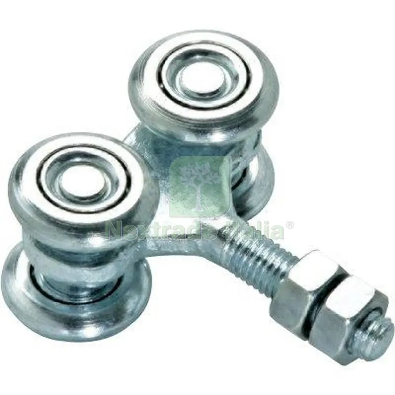 4PZ Carrello Scorrevole 4P Comunello Zincato 4 Ruote D.MM 24 + Perno 8 MA KG 50 — Ferramenta porte e finestre — rif. FERX.VIR4400284 4PZ Carrello Scorrevole 4P Comunello Zincato 4 Ruote D.MM 24 + Perno 8 MA KG 50 — Ferramenta porte e finestre — rif. FERX.VIR4400284