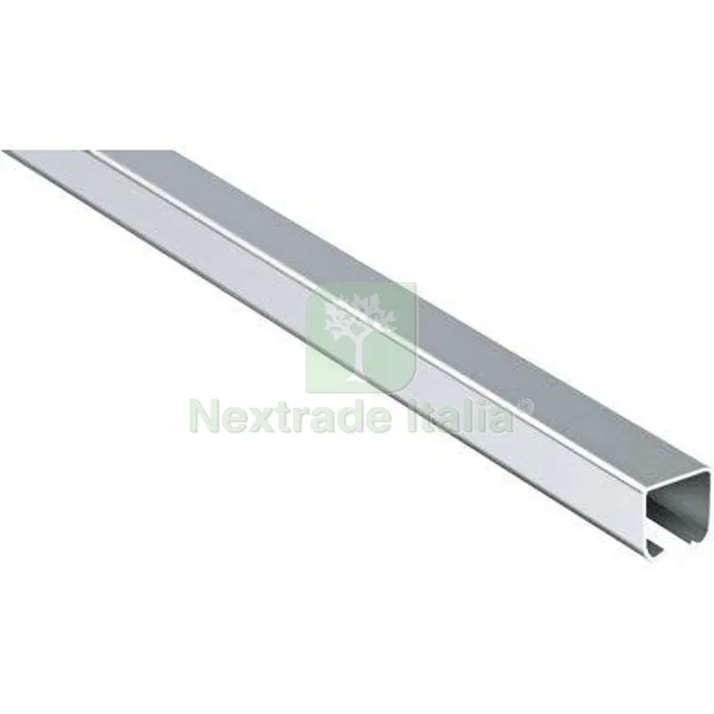 BINARIO X SCORREVOLI 24M COMUNELLO ZINCATO MM 53X43 L.MT 3 PORTATA KG 280 Mod 24P — Ferramenta porte e finestre — rif. FERX.VIR4400298