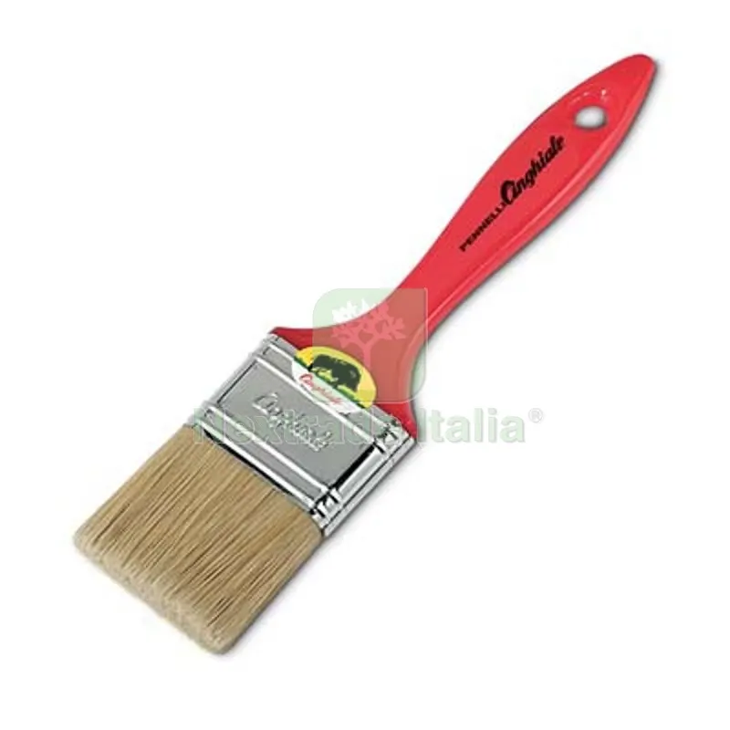 12PZ PENNELLESSA MANICO PLASTICA 529 CINGHIALE SETOLA BIONDA MM 20X46 — Pennelli e rulli — rif. FERX.VIR4417122