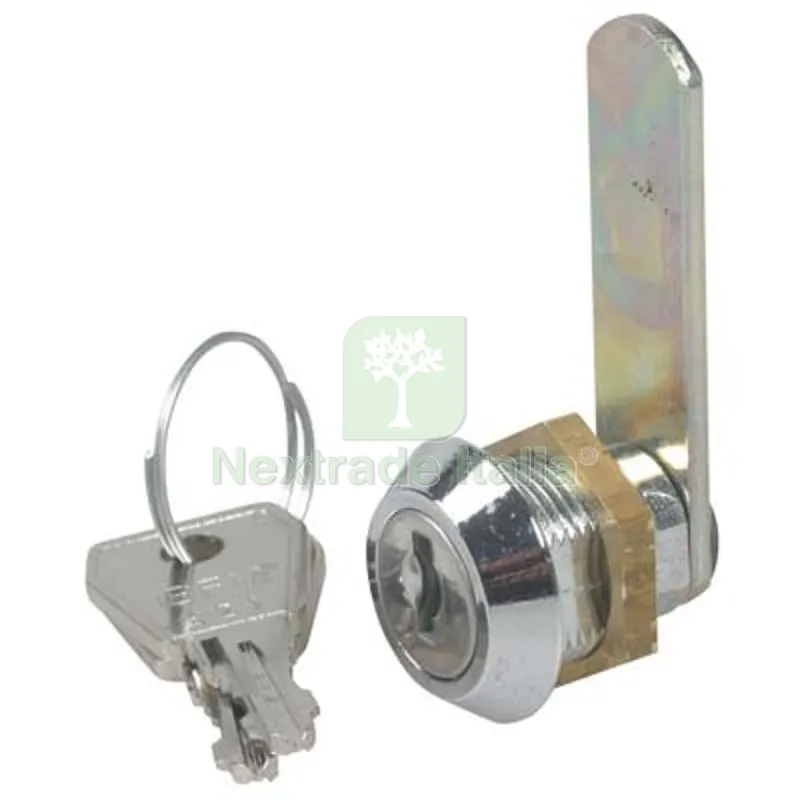 5PZ Serratura a Cilindro Leva Dritta Acciaio Cromato F.MM 16 L.MM 8 — Serrature e cilindri — rif. FERX.VIR4440040 5PZ Serratura a Cilindro Leva Dritta Acciaio Cromato F.MM 16 L.MM 8 — Serrature e cilindri — rif. FERX.VIR4440040