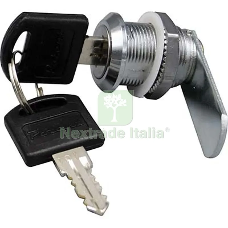 5PZ Serratura a Cilindro 6000 Leva Dritta Acciaio Cromato F.MM 19 L.MM 16 — Serrature e cilindri — rif. FERX.VIR4440042