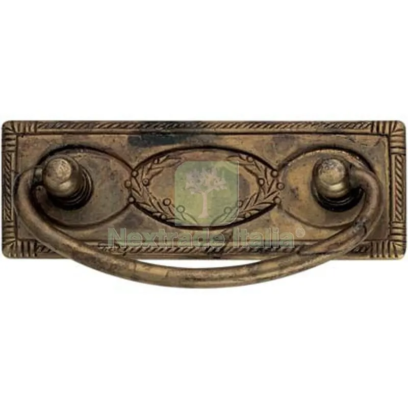 5PZ Maniglietta Mobili Antico MG2493 Metalstyle Zama Ottone Anticato MM 97X45-64 Fin Ottone Antico MM 97x45/64 — Maniglie e pomelli — rif. FERX.VIR4440648