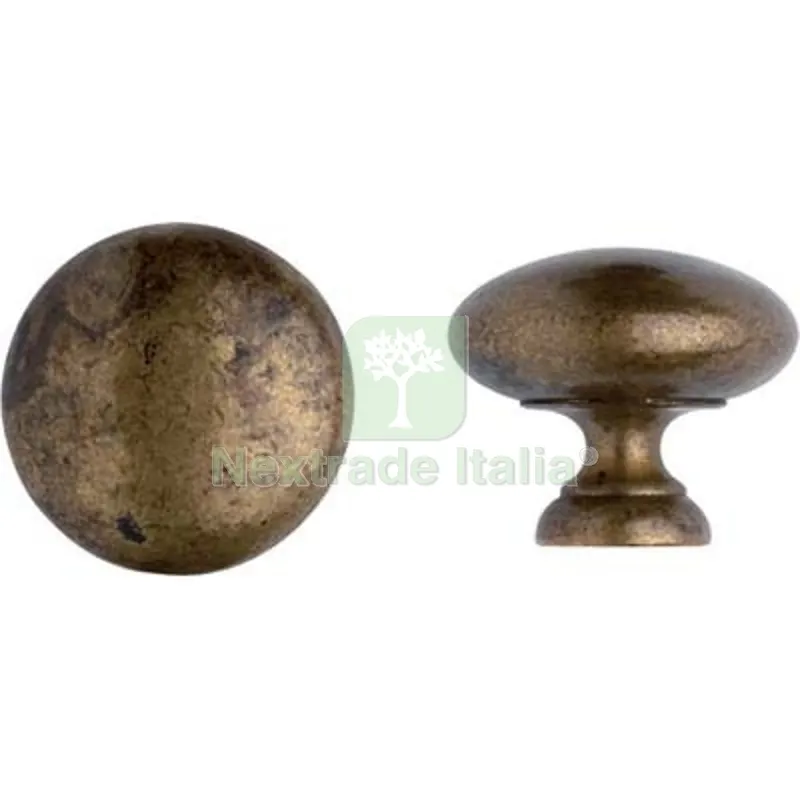 5PZ Pomolo Zama Antico MG655 Metalstyle Ottone Anticato MM 32X25 Fin Ottone Antico — Maniglie e pomelli — rif. FERX.VIR4440674