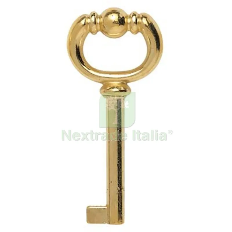 10PZ Chiave Mobili H/1220 Zama Ottone Lucido MM 74 Fin Ottonata — Ferramenta per legno e mobili — rif. FERX.VIR4440823 10PZ Chiave Mobili H/1220 Zama Ottone Lucido MM 74 Fin Ottonata — Ferramenta per legno e mobili — rif. FERX.VIR4440823