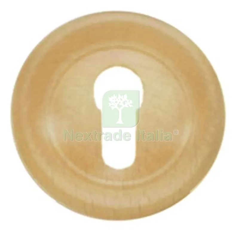10PZ Mostrina Chiave Incasso Faggio Grezzo MM 34 — Ferramenta per legno e mobili — rif. FERX.VIR4440900