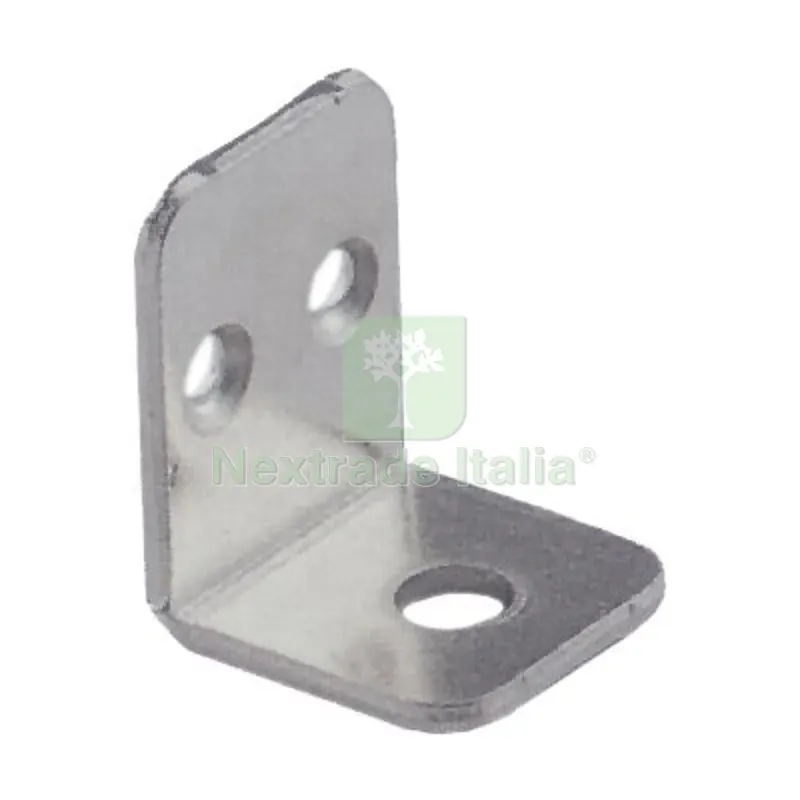 100PZ Mensolina Reggipiano a Squadra Bordo Quadro Acciaio Nichelato MM 22X28 Fin Nichelata — Ferramenta per legno e mobili — rif. FERX.VIR4442001 100PZ Mensolina Reggipiano a Squadra Bordo Quadro Acciaio Nichelato MM 22X28 Fin Nichelata — Ferramenta per legno e mobili — rif. FERX.VIR4442001